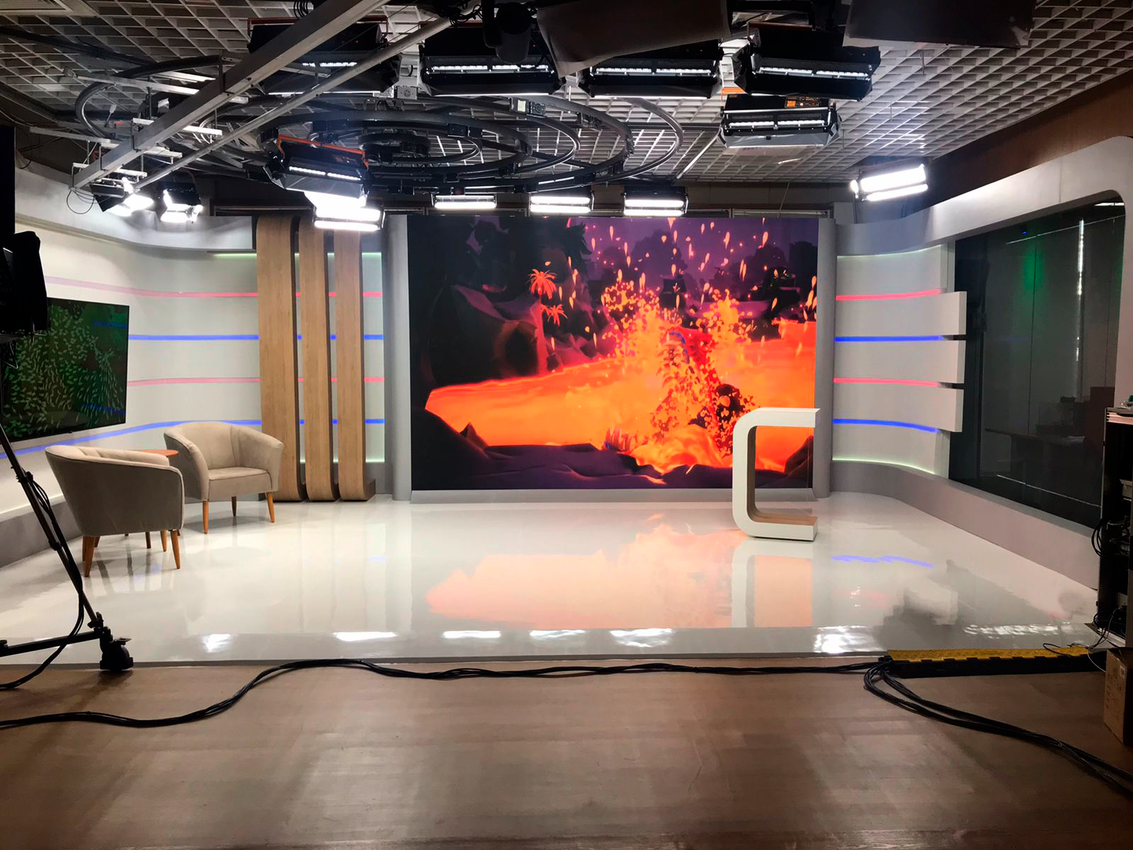 Broadcasting — painel de LED 1